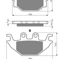 Goldfren Brake Pads S33-230, FA377, VD9026, SBS810, FDB2184, DP967