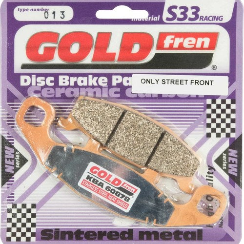 Goldfren S33 Brake Pads Front For Kawasaki Kle 500 B1P/B6F/B7F 2005-2007