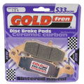 Goldfren S33 Brake Pads Rear For Kawasaki VN 1500 P1/P2 Mean Streak 2002-2004