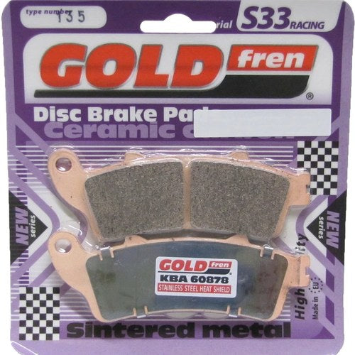 Goldfren S33 Brake Pads Front For Honda Fjs 600 Silverwing ABS 276mm 2003-2009