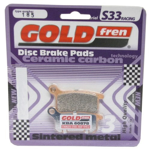 Goldfren S33 Brake Pads Rear For Husqvarna TC 65 2018-2019