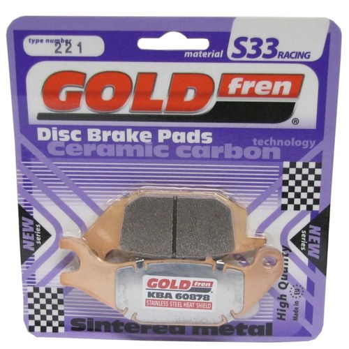 Goldfren S33 Brake Pads Rear For Honda XL 125 VA Varadero 2001-2011
