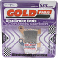 Goldfren S33 Brake Pads Rear For Honda -Hm Cref 490 X 2007