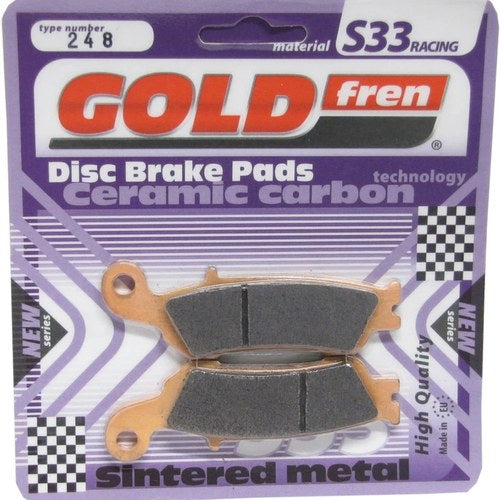 Goldfren S33 Brake Pads Front For Yamaha YZ 250 Fgy 270mm Disc 2016