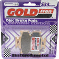 Goldfren S33 Brake Pads Rear For Yamaha YZ 400 FK (4T) 1998