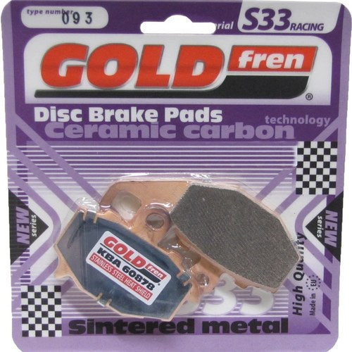 Goldfren S33 Brake Pads Rear For Kawasaki Gpz 1100 E1/E2 1995-1997