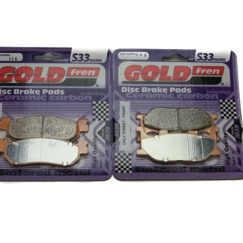 Goldfren S33 Brake Pads Front & Rear For Linhai Monarch 125/150 T 2006-2007