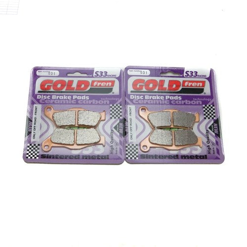 Goldfren S33 Brake Pads Front For Ducati 620 IE Monster Second series 2003-2005