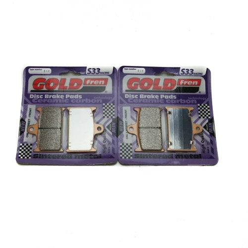 Goldfren S33 Brake Pads Front For Triumph Thunderbird Commander 1699cc 2014-2018