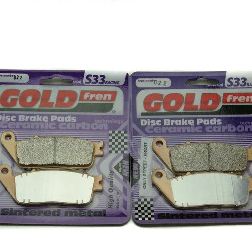 Goldfren S33 Brake Pads Front For Kawasaki Ninja 650 ABS 2017-2019