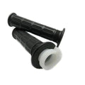 Pair of Grips with Throttle Tube for Honda CG 125 110MM Long Black