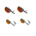 Blinkers Complete Set of 4 Front & Rear For Yamaha LC 50 M Bop 1981