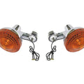 Turn Signals Pair of Front Left & Right For Yamaha DT 250 Twin Shock 1974-1976