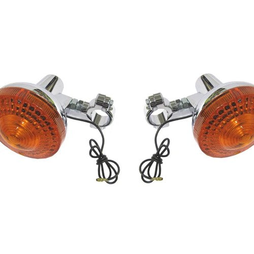 Turn Signals Pair of Front Left & Right For Yamaha DT 250 Twin Shock 1974-1976