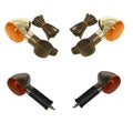 Turn Signals Set of 4 Front & Rear For Kawasaki EN 500 C Vulcan Ltd 1996-2009