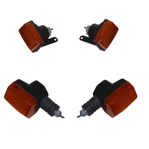Turn Signals Set of 4 Front & Rear For Honda Cbr 500 F Hurricane 1987-1991