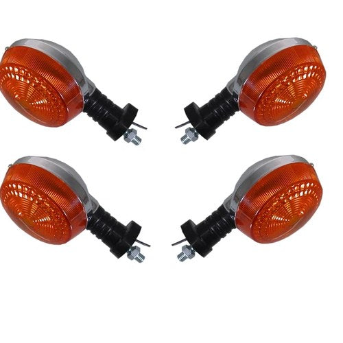 Turn Signals Complete Set of 4 Front & Rear For Yamaha YB 100 1981-1985
