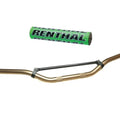 Motocross 7/8" 22mm MX Handlebar Bronze Aluminium Braced & Green Renthal Bar Pad