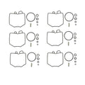 6x Carb Carburettor Repair Kit For Honda Cbx 1000 Mono Shock 1981