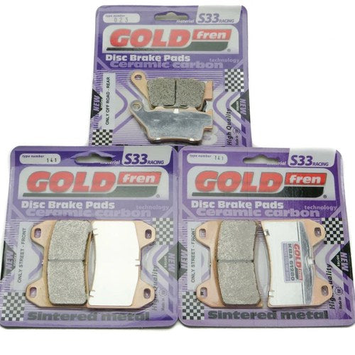 Goldfren S33 Brake Pads Front & Rear For Ktm 790 Adventure R 2018-2019
