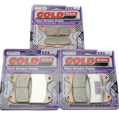 Goldfren S33 Brake Pads Front & Rear For Ktm 1090 Adventure R 2017-2019