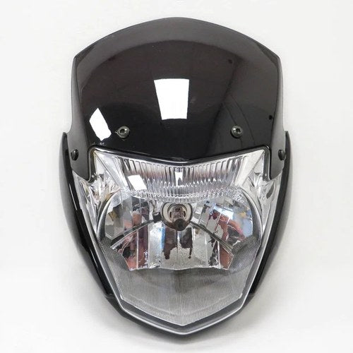 Headlight With Top Fairing Screen Black For Yamaha Ybr 125 2014-2017