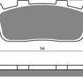 Goldfren Brake Pads Rear For Kymco Downtown 350 I Tcs 2019-2022