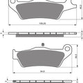 Goldfren Brake Pads Front For Suzuki GSX-S 125 2017-2022