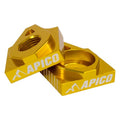 Apico Rear Axle Chain Adjuster For Trs 280RR 19-24 Yellow