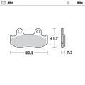 Moto Master Front Brake pads Nitro For Honda XL 600 1983-1987
