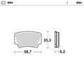 Moto Master Nitro Rear Brake Pads For KTM 450 XC 2008-2010