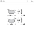 Moto Master Front Brake pads Nitro For GASGAS MC-E 5 E-bike 2021-2023