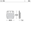 Moto Master Nitro Rear Brake Pads For Suzuki LT 230 E 1986-1993