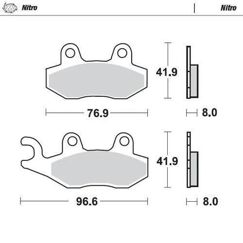 Moto Master Front Brake pads Nitro For Husqvarna TC 610 1992-1994