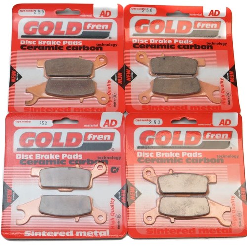 Brake Pads Front & Rear For Yamaha Yfm 700 Fwad Grizzly EPS 2007-2023