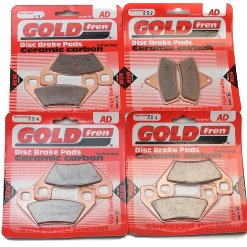 Brake Pads Front & Rear For Piaggio Trackmaster 400 Quad 2006