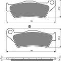 Brake Pads Front & Rear For Gas-Gas Quad HP 300 RV 2003-2006