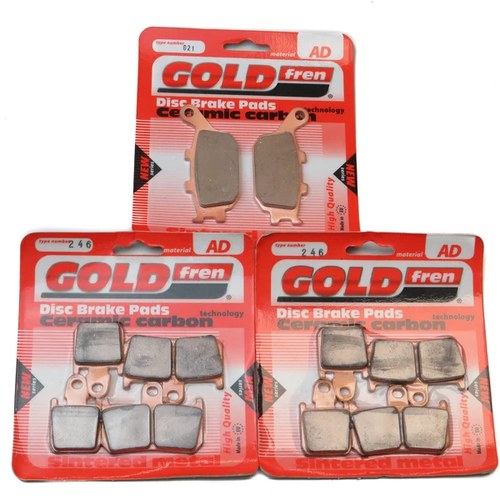 Brake Pads Front & Rear For Yamaha YZF-R1 (6 pot radial caliper) 2007-2008