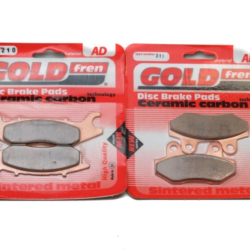 Brake Pads Front & Rear For Superbyke CU 125 Road Classic