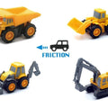 Newray Model Mini Construction Vehicles PULL-BACK 4 Styles 12 Pieces, Scale 1:32