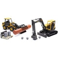 Newray Model Volvo L25 Wheel Loader And ECR88D Excavator Set, Scale 1:18