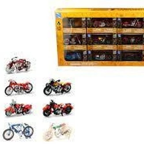 Newray Die Cast Model Indian Motorcycle Set Window Display,11 Styles, Scale 1:32