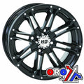 Alu Rim Sti 12x7 4/137 Black, 12HD317 Wheel Offset 5+2