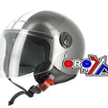 S-LINE Road Helmet Road SM 56 GREY/WHITE, Half Jet Visor