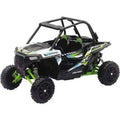 Newray Die Cast Model Polaris Rzr 1000 XP, Black, White & Green, Scale 1:18