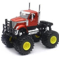 Newray Die Cast Model International Lonestar Truck Red And Black, Scale 1:43
