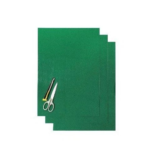 PK/3 Blackbird Thick Green Backing Sheets, 47x33cm Per Sheet