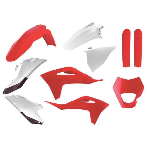 Polisport Plastic Kit + Fork Guards Gas MC-F/EX-F 250-450 21-23, RED/WHITE