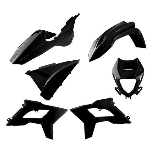 Polisport Plastic Kit Beta RR 125-480 2T+4T 2018-2019, 2022 Black Restyling Kit
