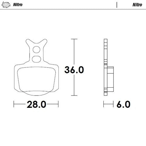 Moto Master Front Brake pads Nitro For KTM 50 SX 2024-2025